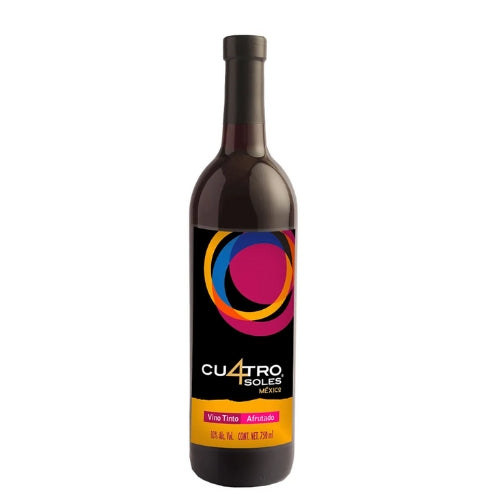 Vino Tinto 4 Soles Afrutado 750ml
