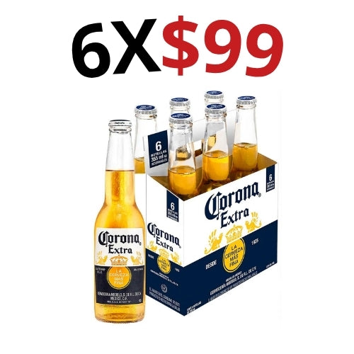 6 Cerveza Corona Media 355ml