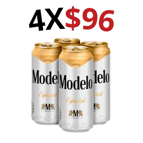 4 Cerveza Modelo Latón 473ml