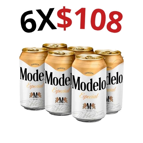 6 Cerveza Modelo Lata 355ml