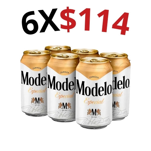 6 Cerveza Modelo Lata 355ml