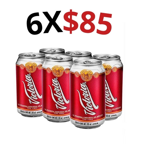 6 Cerveza Victoria Lata 330ml